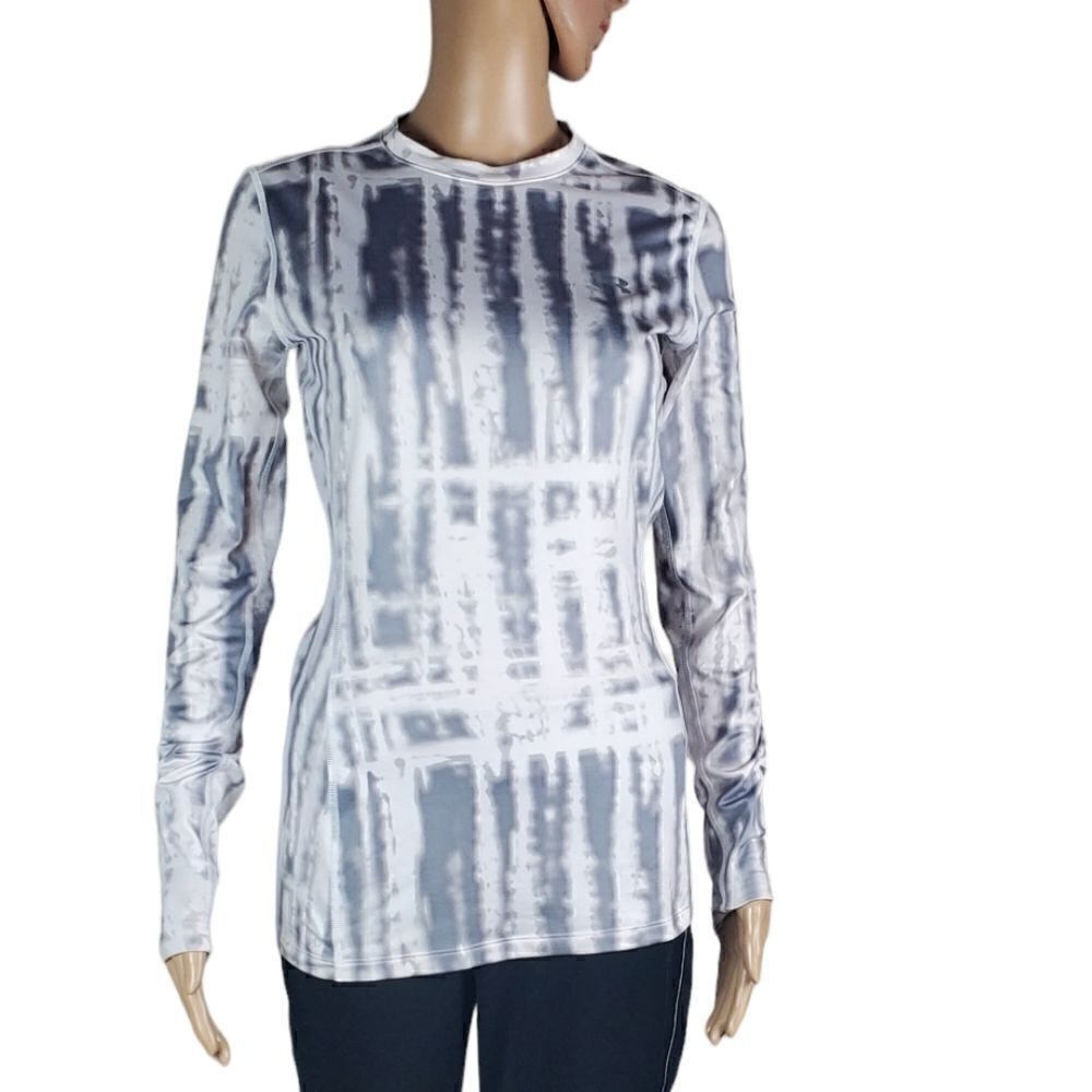 Under Armour Coldgear Gray Tie Dye Long Sleeve T-Shirt